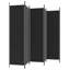 Paravent 6 panneaux vidaXL noir 118,1 po x 78,7 po-88446025-94826625-88446022