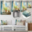 Art mural en métal Washdale Blues In Provence 4 - Laundry-101155296