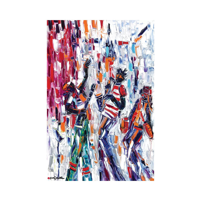 Musical Vibes 1 Piece Wrapped Canvas Painting, 30.48cm H x 20.32cm W x 1.9cm D