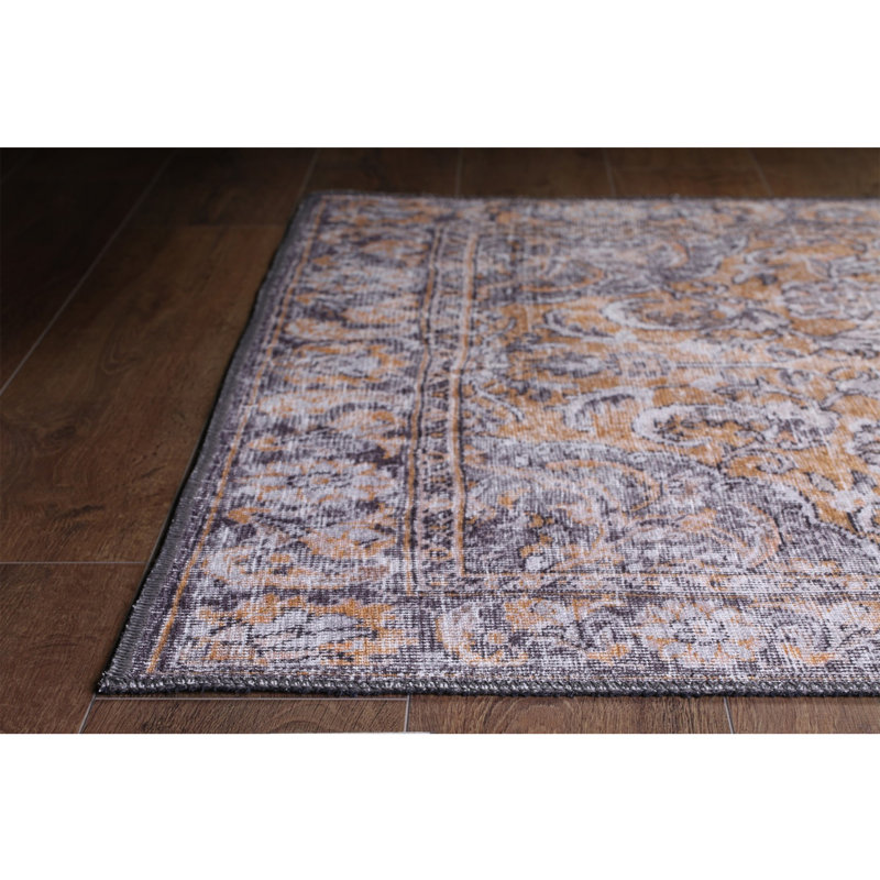 Luxueux tapis lavable à la machine, 100% polyester, 7,5 x 10,8 pieds | Hauteur des poils: 0,2 po, 1850 g / m² | Dessus en polyester recyclé, facile d'entretien, parfait pour le salon et la chambre à coucher, conception douce et durable
