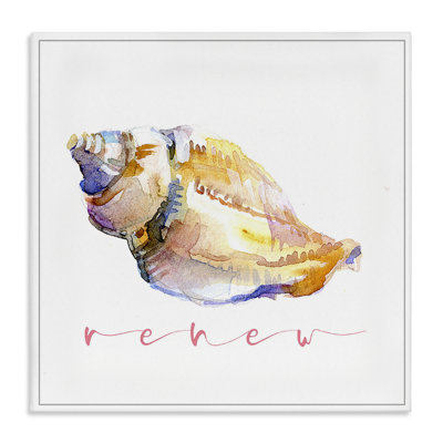 Conch Shell Renew Canvas Wall Art by John Keeling