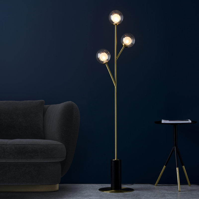 Damit 150cm Satin Brass Tree Floor Lamp