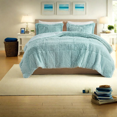 Soft Faux Fur Bedding Sets, Polyester Twin Xl Modern Home Comfort