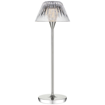Waterford Blaze Rechargeable Table Lamp with Clear Crystal