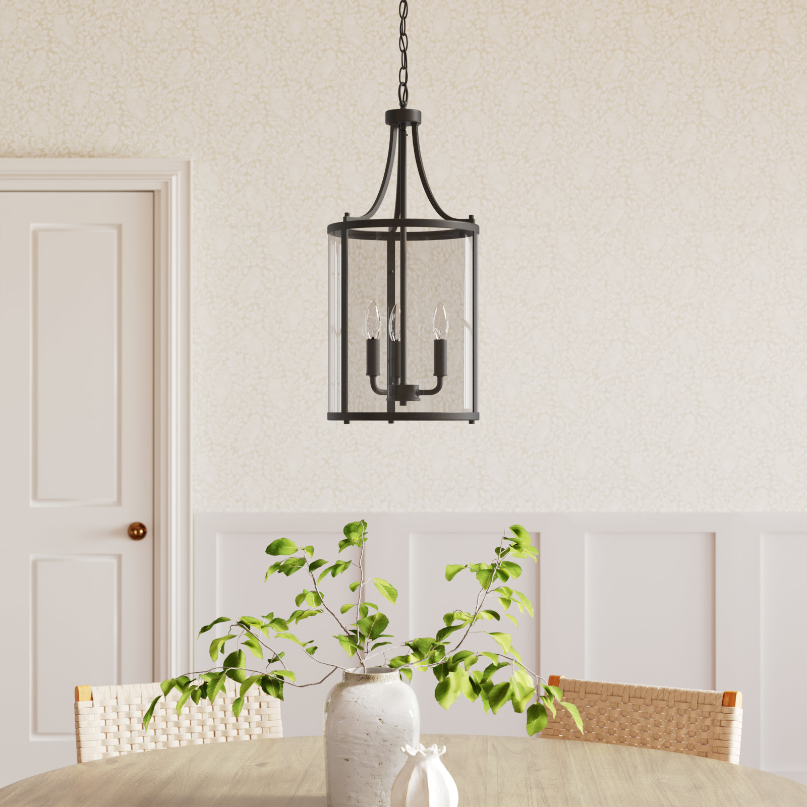 Cleveland 3-Light Chandelier, English Bronze