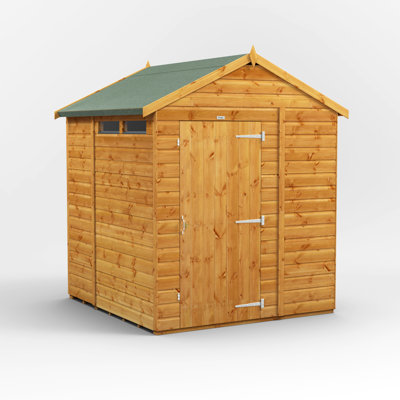 Powersheds 6 x 6ft Timber Tongue & Groove Security Apex Garden Shed