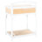 Coastal Blume Rattan Nightstand – Modern 18.5'' W Bedside Table with Drawer, Shelf & Woven Accents-2113847736