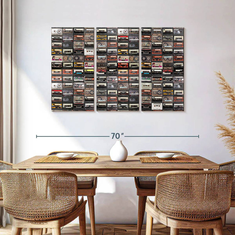 Abarca Audio Cassettes Collection, 36" H x 57" W