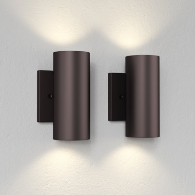 7''H Oil Rubbed Bronze Aluminum Dimmable LED Wall Sconces