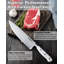 Ensemble de couteaux de cuisine en bambou Cook N Home Basics avec couteaux, lame en acier inoxydable à haute teneur en carbone, 15 pièces, blanc-93363793