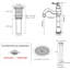 Robinet de salle de bain vasque avec bonde-98084877