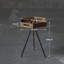 Table d'appoint hexagonale en pin recyclé