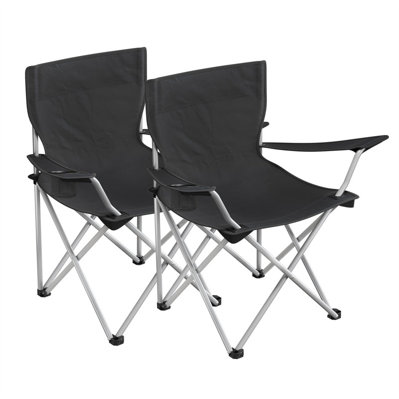 Akeya Folding Camping Chair, Black