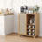 Wine Bar Cabinet with Rattan Door-1824770863