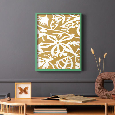 Reproduction encadrée blanc sur blanc IV V31 - bois massif