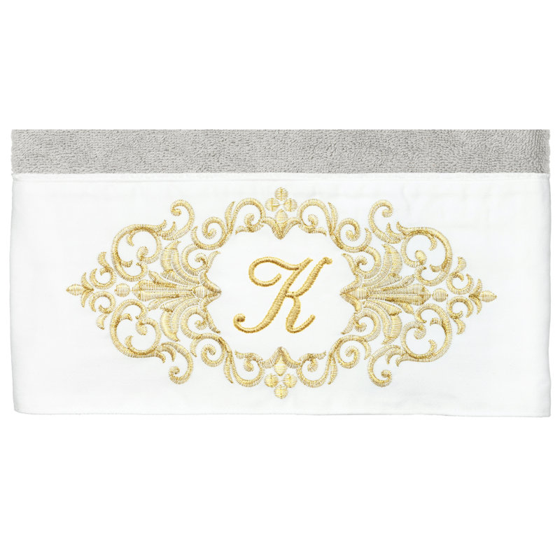 Linum Home Textiles 100% Turkish Cotton MONICA 2PC Embellished Bath Towel Set, K