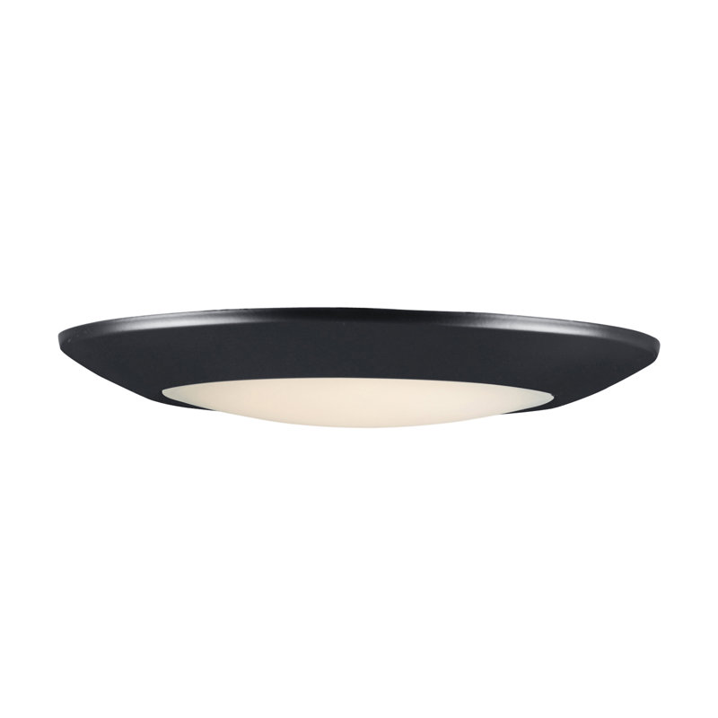 Plafonnier encastré, Noir, 20 W, H 1,75 po x l 11 po x P 11 po