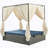 Adjustable Sun Bed With Curtain,High Com Fort,With 3 Colors-37243722