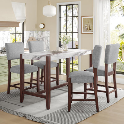 Ensemble de 4 tabourets de bar Mid-Century