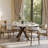 47"-63" Round Extendable Dining Table, Modern Round Dining Table For 4-6 Person, Sintered Stone Dining Table With Pedestal Base-839978420-839978423