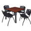 Plateau de table Kee Square, 4 chaises empilables-614626974-614626949-614626948