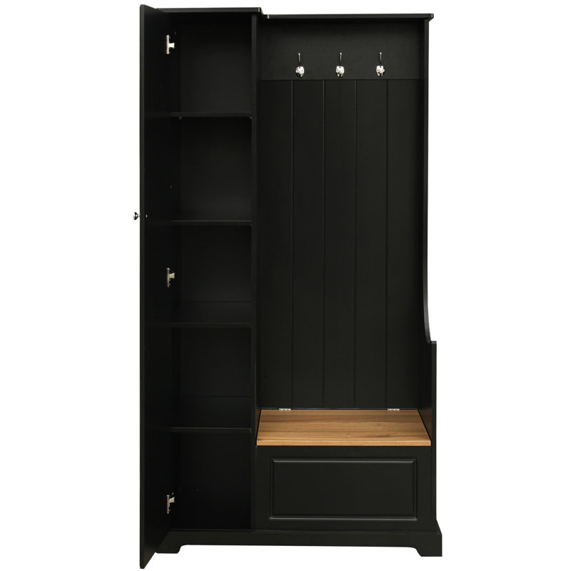 Arbre d'entrée de ferme avec banc, rangement pour chaussures, idéal pour le vestibule