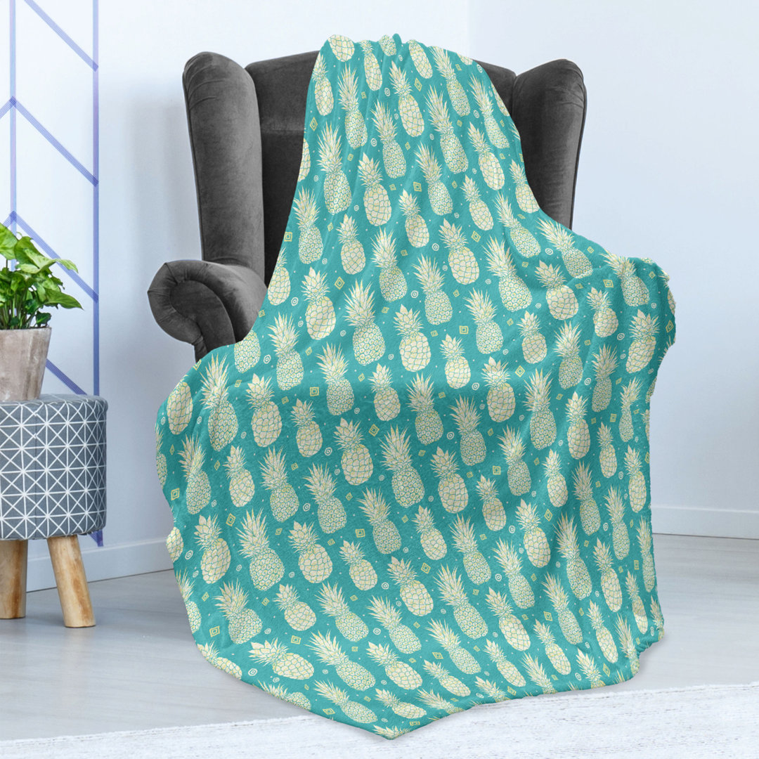 Kuscheldecke Ananas