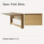 Bureau mural pliant avec rangement pour livres
