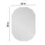 Miroir de salle de bain ovale sans cadre biseauté Pearlette-901483907