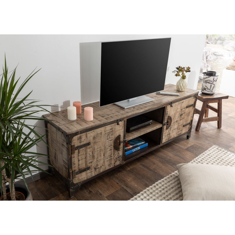 Tokyo Unfinished TV Stand for TVs up to 70", Brown
