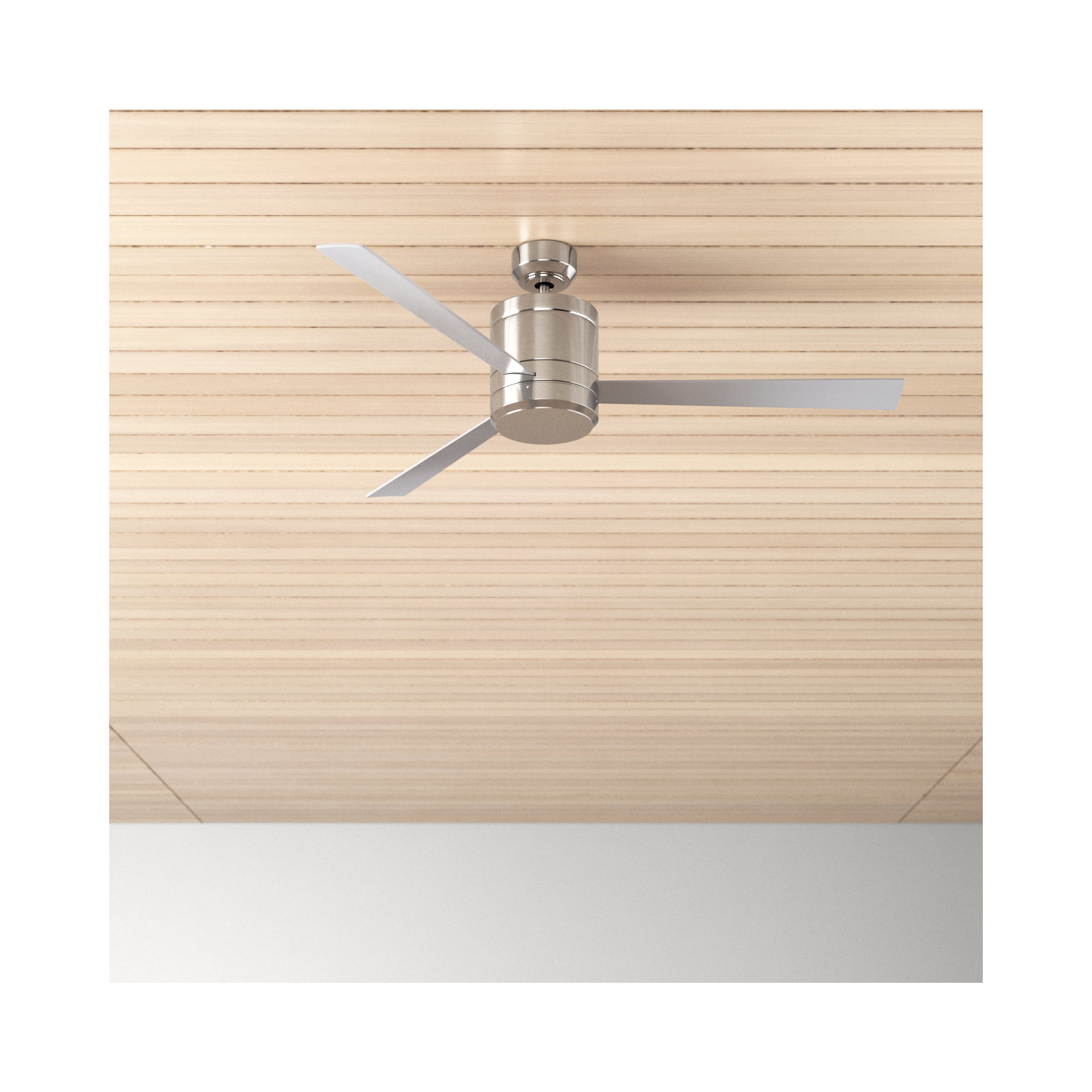 Vanna 52'' 3 Blade Ceiling Fan, Satin Nickel