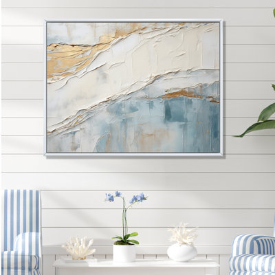 «Chrysi - Coastal Minimalisme», reproduction sur toile encadrée