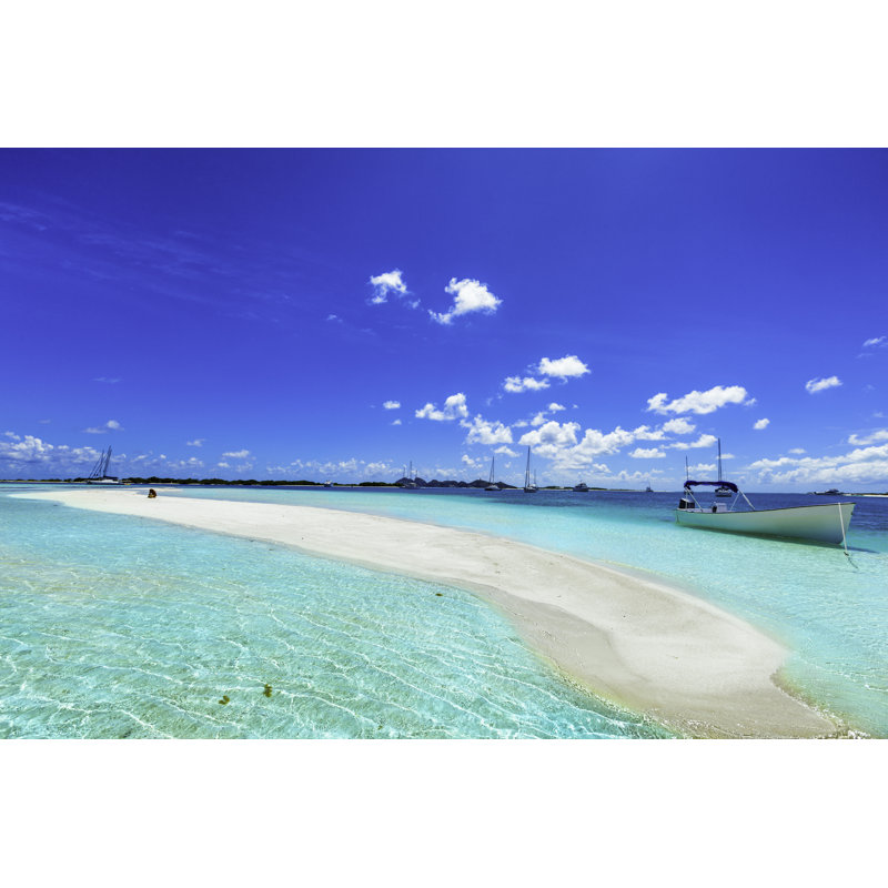 Cay Beach In Los Roques - Wrapped Canvas Print, 20cm H x 30cm W x 3.8cm D