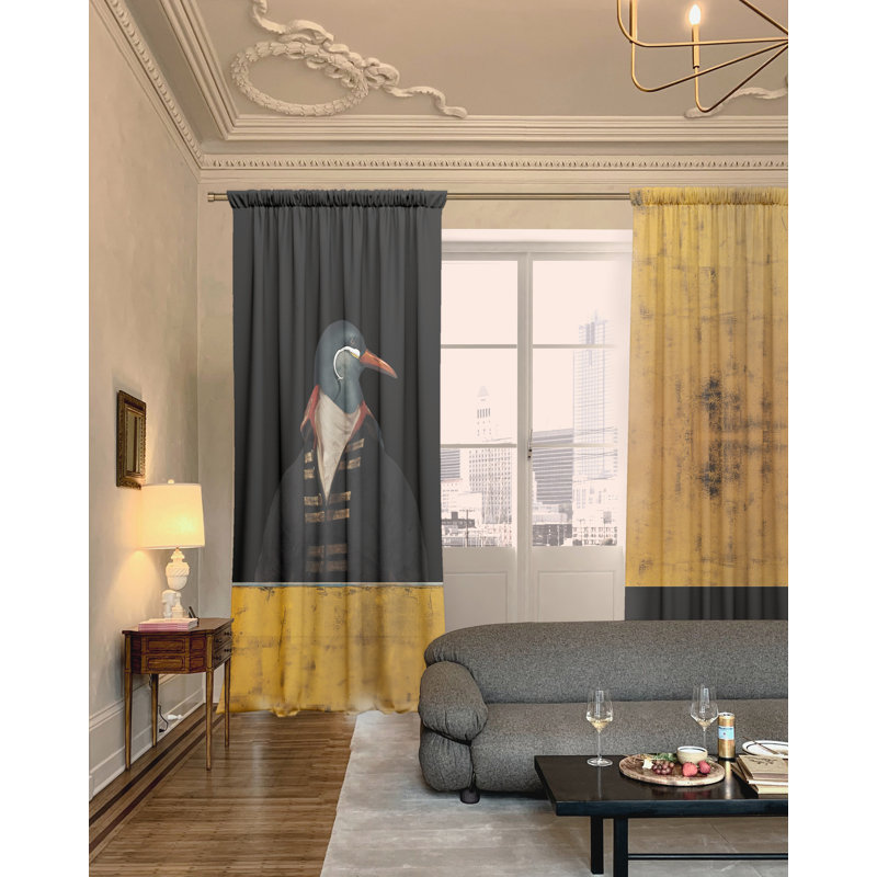 Irvinson Lord Slot Top Blackout Curtains, 145 W x 350 D cm