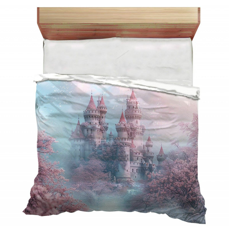 Castle Fantasy Architecture Comforter, Twin Extra Long Comforter