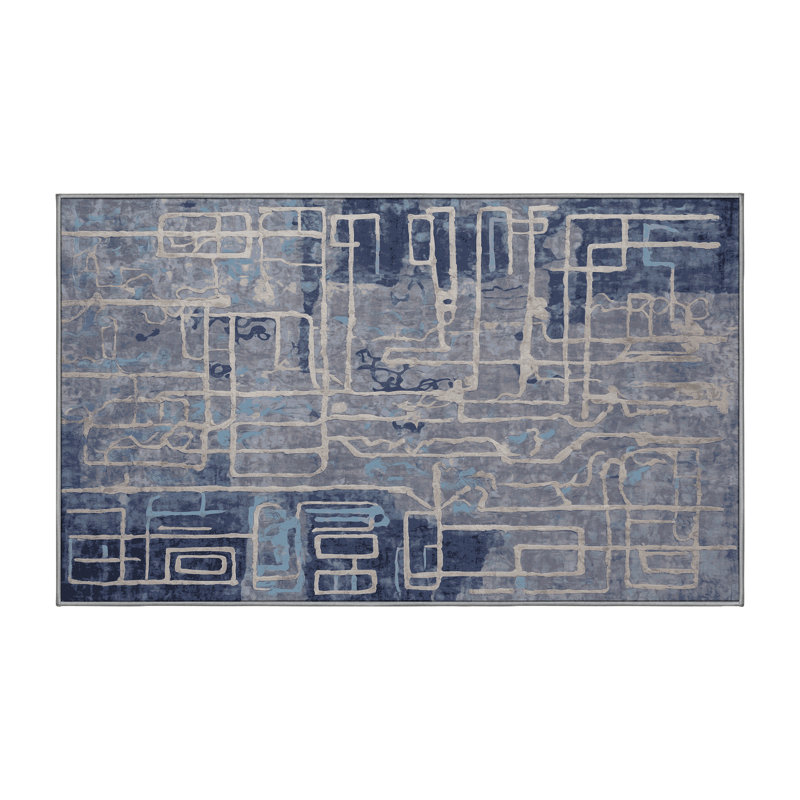 Tapis gris soyeux et moelleux, Tapis de couloir 2 pi x 5 pi