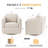 Modern Soft 29" Wide Fabric Upholstered 360° Swivel Accent Chair No Assembly Required-285877116