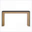 Table basse en placage de bois de style cheminée, polyvalente minimaliste pour le salon, capacité robuste de 220 lb