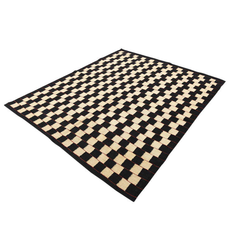 Tapis noir et blanc Jessen