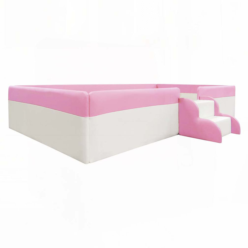 PU Leather Upholstered Daybed, Twin, Pink/White