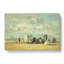 Beach Scene by Eugene Boudin - Wrapped Canvas Painting-61876017