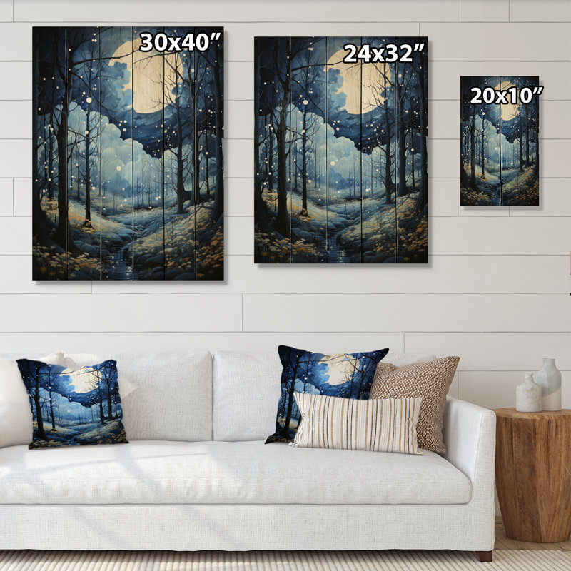 Ciel céleste auvent pastoral I sur bois, H 20 po x l 10 po x P 0,78 po