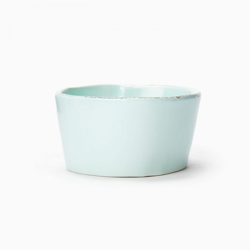 Lastra Stoneware Condiment Server, Aqua