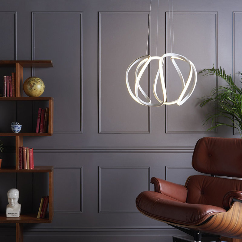 Pearl - Light White LED Unique/Statement Pendant