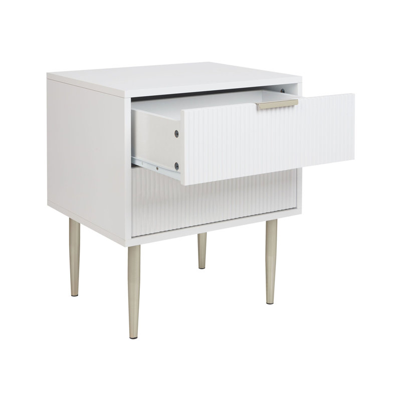 Rikya 48cm W Manufactured Wood Bedside Table
