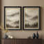 Décorations murales encadrées «Soft Mist Pine Mountain Layers» - ensemble de 2 reproductions d'art encadrées de qualité supérieure sur papier 26 po x 36 po-663439198