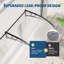 Auvent extérieur pour protection contre les rayons UV, la pluie, la neige et le soleil - Housse en polycarbonate transparent avec supports en plastique robuste - Abri de patio ou d'entrée facile à installer - Transparent-126594347