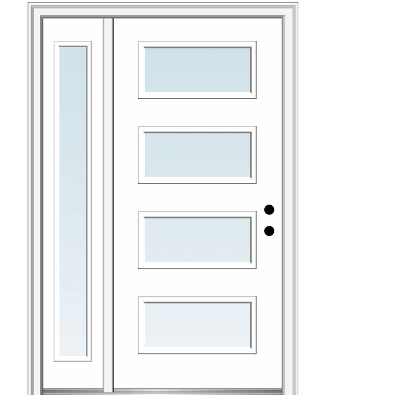 Portes d'entrée prémontées Spotlight, Gauche, 53 po x 81,75 po
