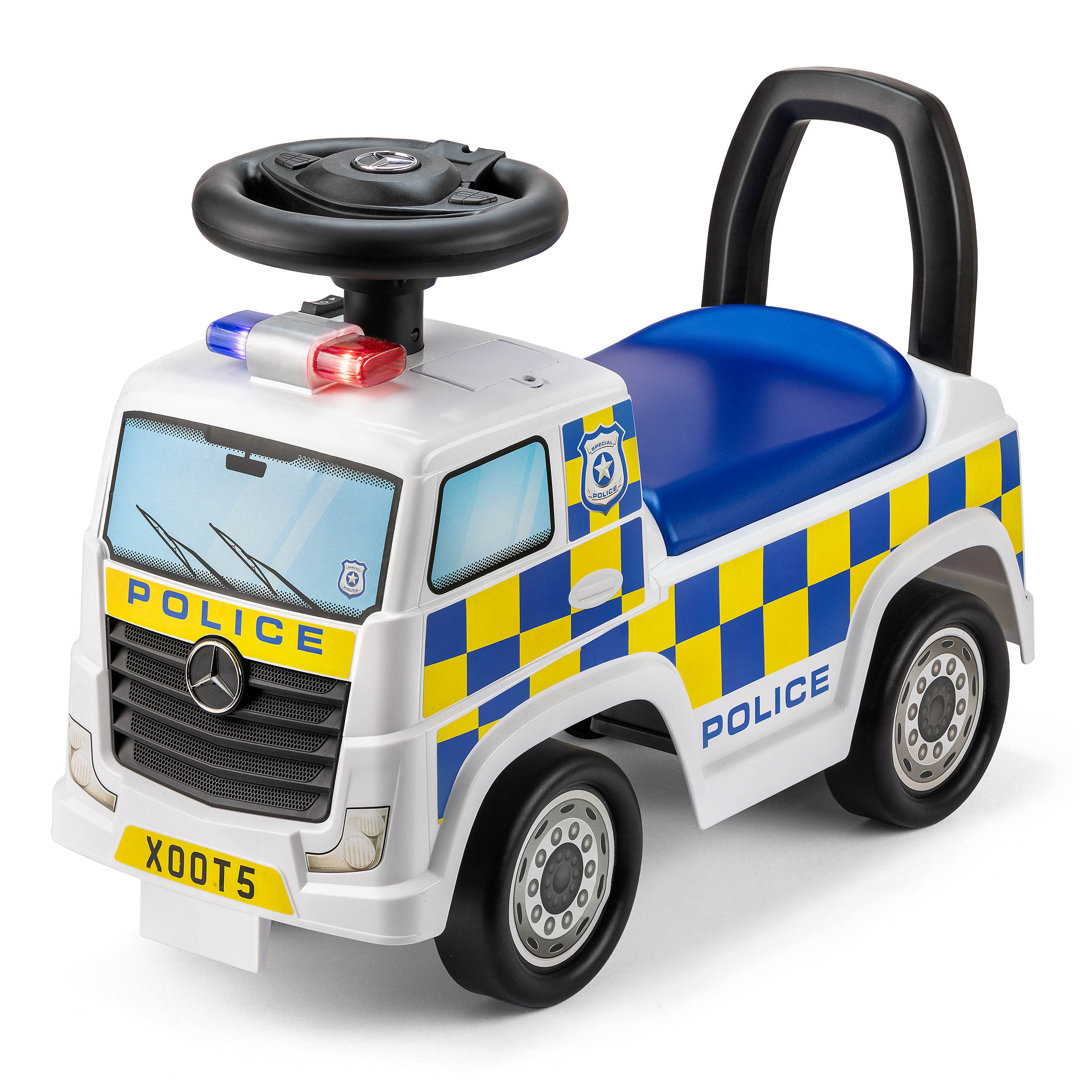 Xootz Mercedes-Benz Police Foot to Floor Slider, 48.8L x 23W x 53.5H, White - Image 5