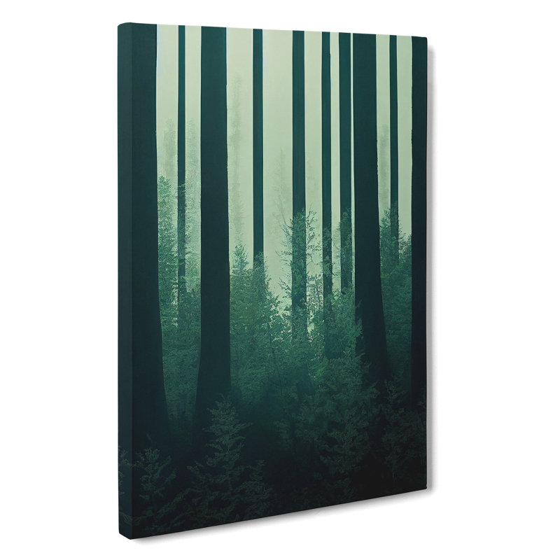 Stunning Forest Abstract - Wrapped Canvas, 50cm H x 35cm W x 3cm D